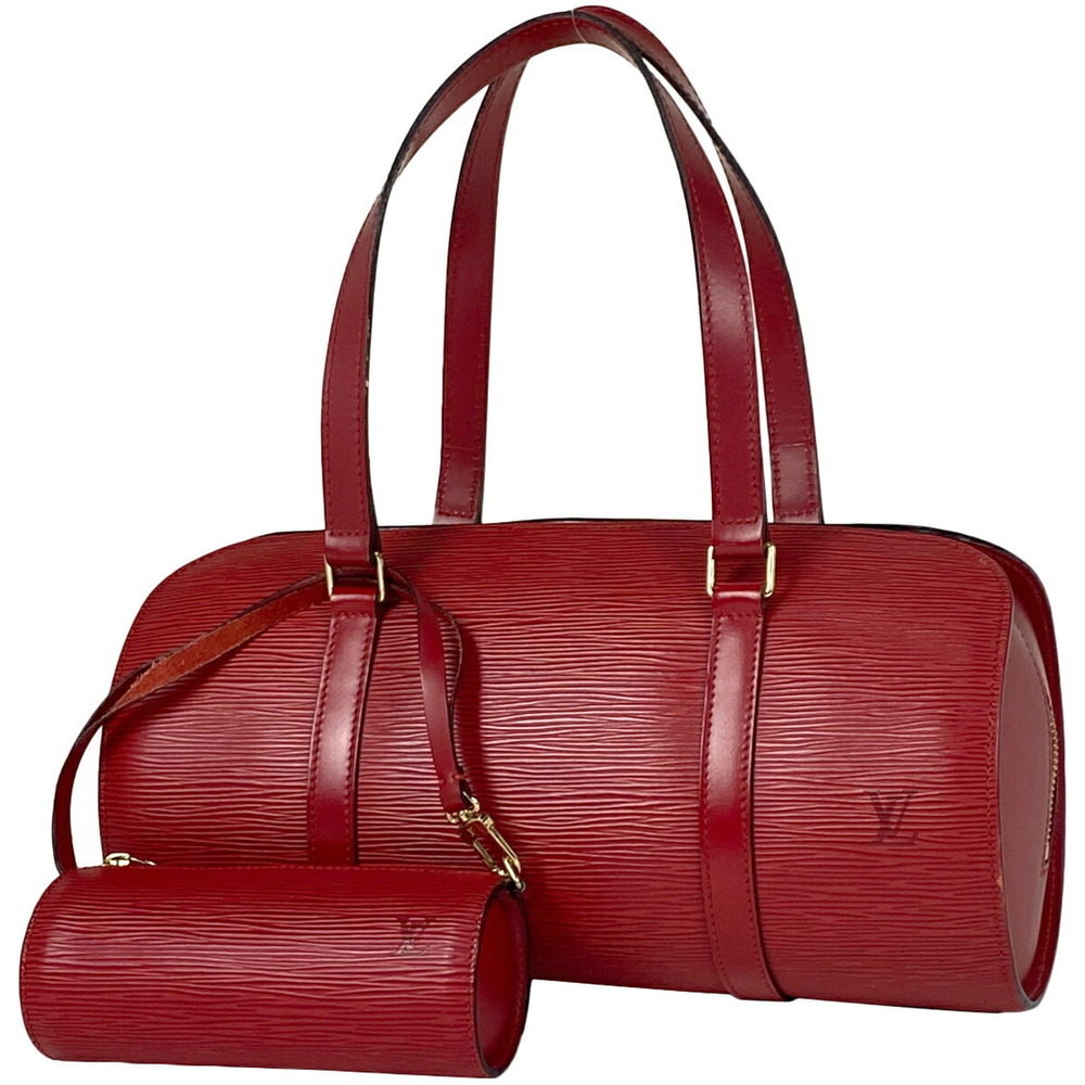 Louis Vuitton Soufflot Barrel Bag Epi Castilian Red